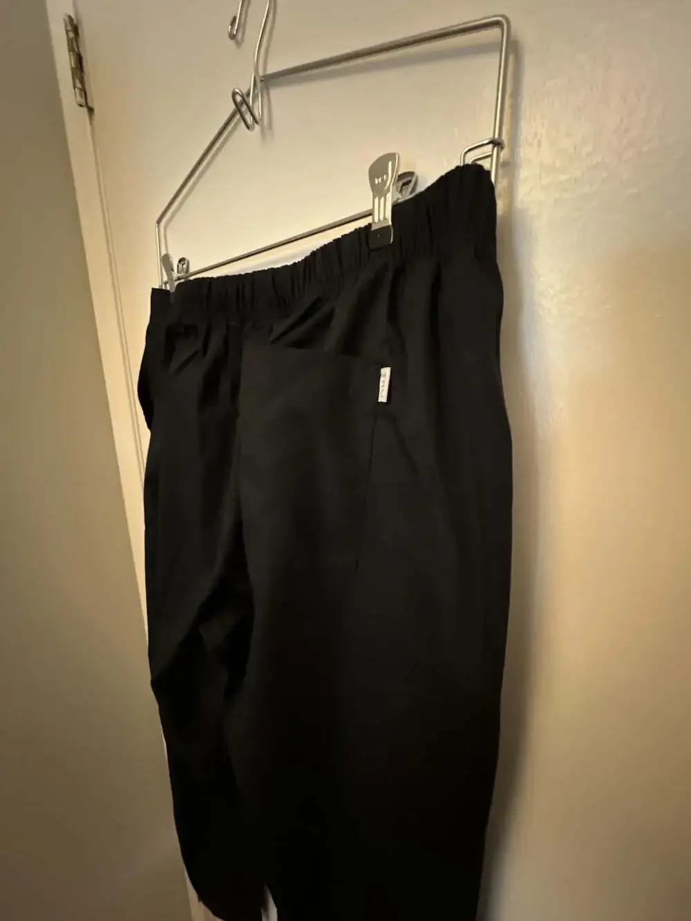 TRU Uniform Scrub Pants Black Elastic Waist Size Large